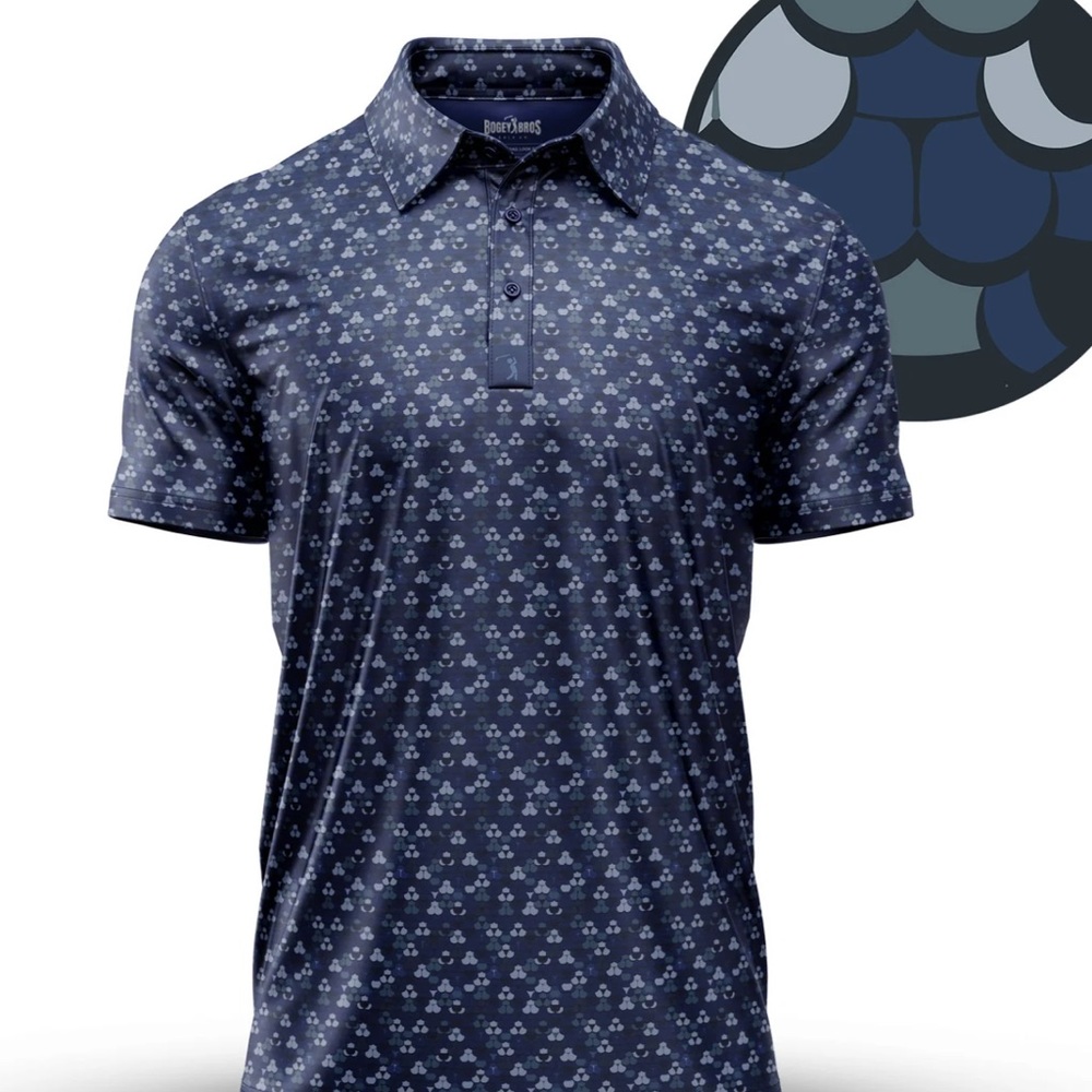 Bogey Bros Whale Tail Navy Men's Shirt